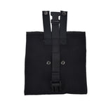 Foraging Bag Canvas Foldable Portable Thick Unique Simple Appearance Belt Fruit Picking Pouch for Outdoor CampingBlack