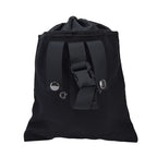 Foraging Bag Canvas Foldable Portable Thick Unique Simple Appearance Belt Fruit Picking Pouch for Outdoor CampingBlack