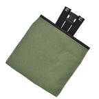 Foraging Bag Canvas Foldable Portable Thick Unique Simple Appearance Belt Fruit Picking Pouch for Outdoor CampingMilitary Green