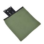 Foraging Bag Canvas Foldable Portable Thick Unique Simple Appearance Belt Fruit Picking Pouch for Outdoor CampingMilitary Green