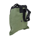 Foraging Bag Canvas Foldable Portable Thick Unique Simple Appearance Belt Fruit Picking Pouch for Outdoor CampingMilitary Green