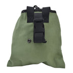 Foraging Bag Canvas Foldable Portable Thick Unique Simple Appearance Belt Fruit Picking Pouch for Outdoor CampingMilitary Green