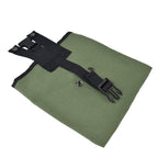 Foraging Bag Canvas Foldable Portable Thick Unique Simple Appearance Belt Fruit Picking Pouch for Outdoor CampingMilitary Green
