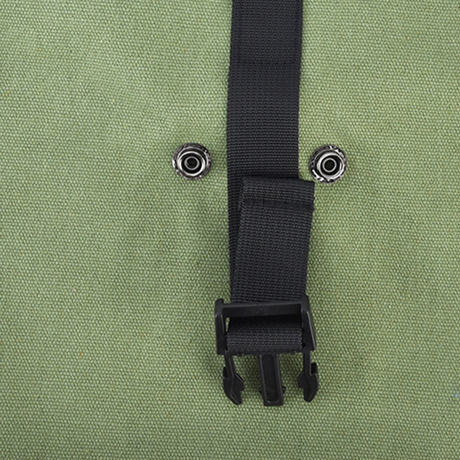 Foraging Bag Canvas Foldable Portable Thick Unique Simple Appearance Belt Fruit Picking Pouch for Outdoor CampingMilitary Green