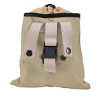 Foraging Bag Canvas Foldable Portable Thick Unique Simple Appearance Belt Fruit Picking Pouch for Outdoor CampingKhaki