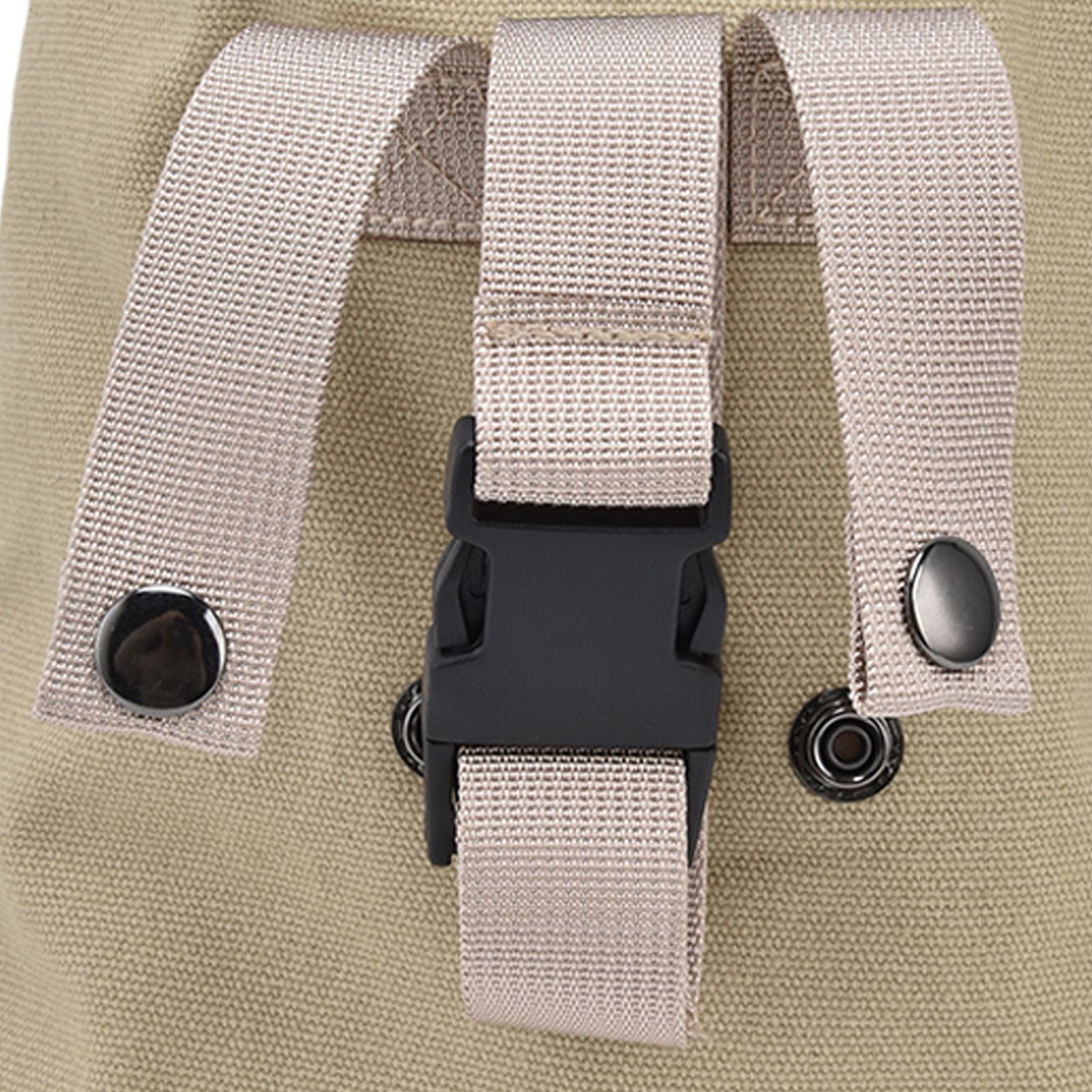 Foraging Bag Canvas Foldable Portable Thick Unique Simple Appearance Belt Fruit Picking Pouch for Outdoor CampingKhaki