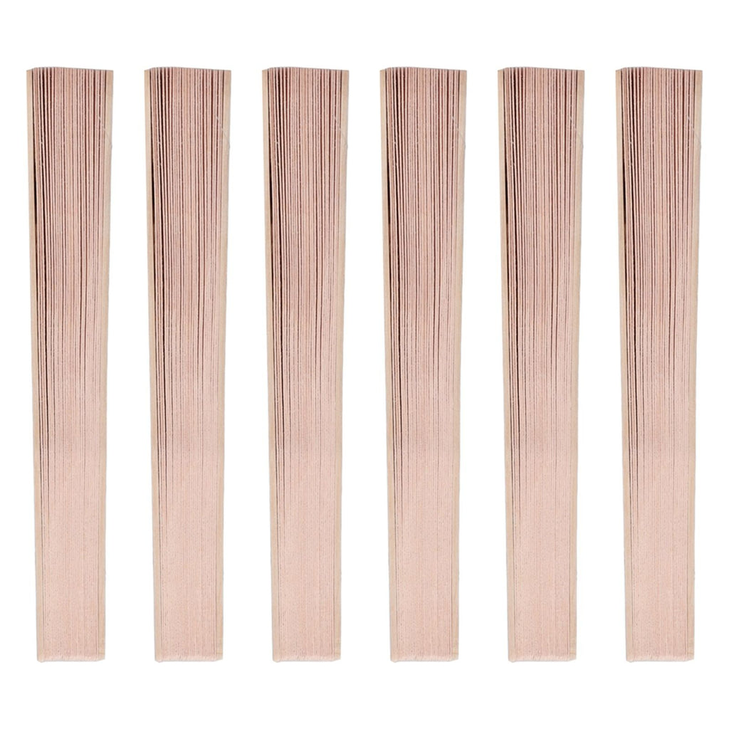 12Pcs Wooden Hand Fans Chinese Style Hollow Folding Handheld Fan for Wedding Gift Party DIY Decoration