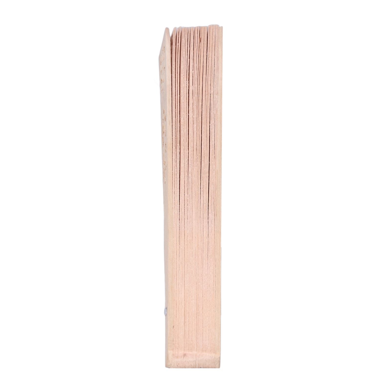 12Pcs Wooden Hand Fans Chinese Style Hollow Folding Handheld Fan for Wedding Gift Party DIY Decoration