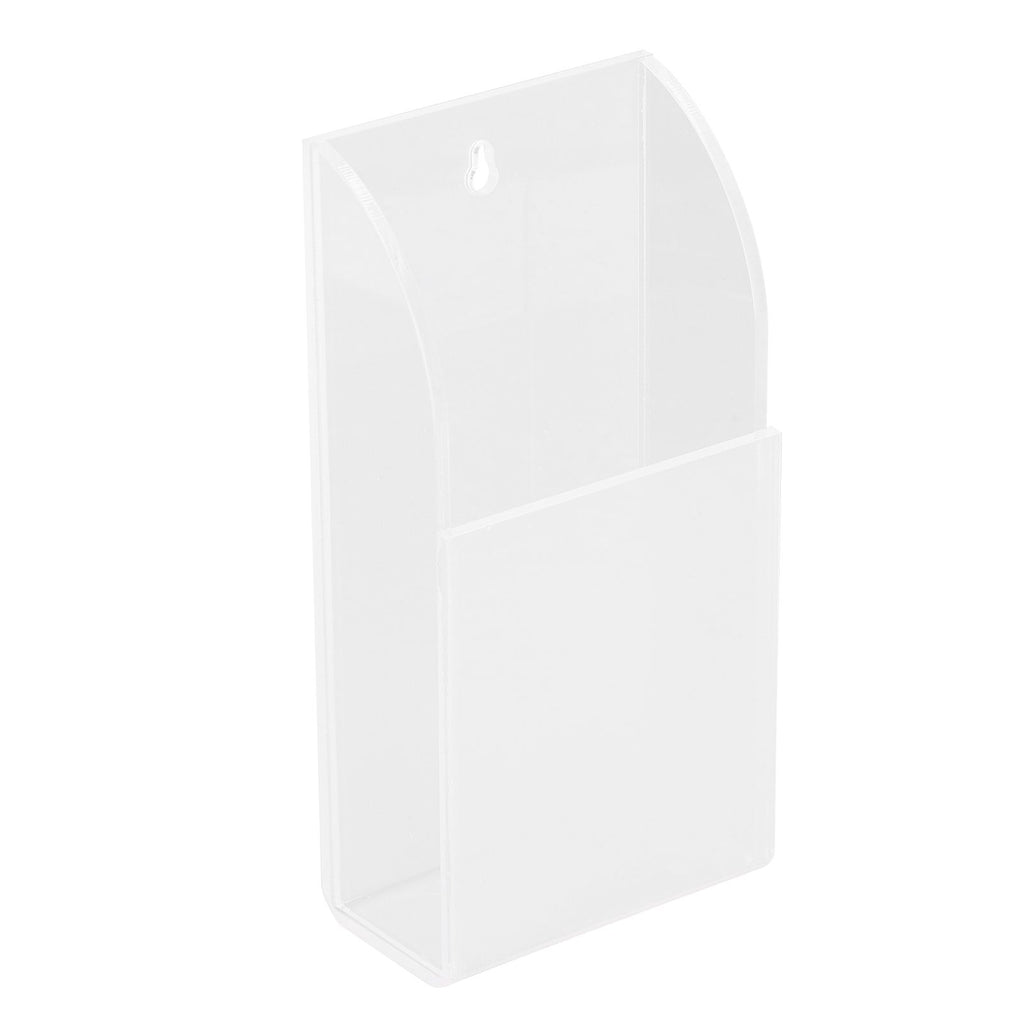 Acrylic Remote Control Holder Simple Wall Mount Media Organizer Transparent Cosmetics Stand1 Cell