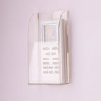 Acrylic Remote Control Holder Simple Wall Mount Media Organizer Transparent Cosmetics Stand1 Cell