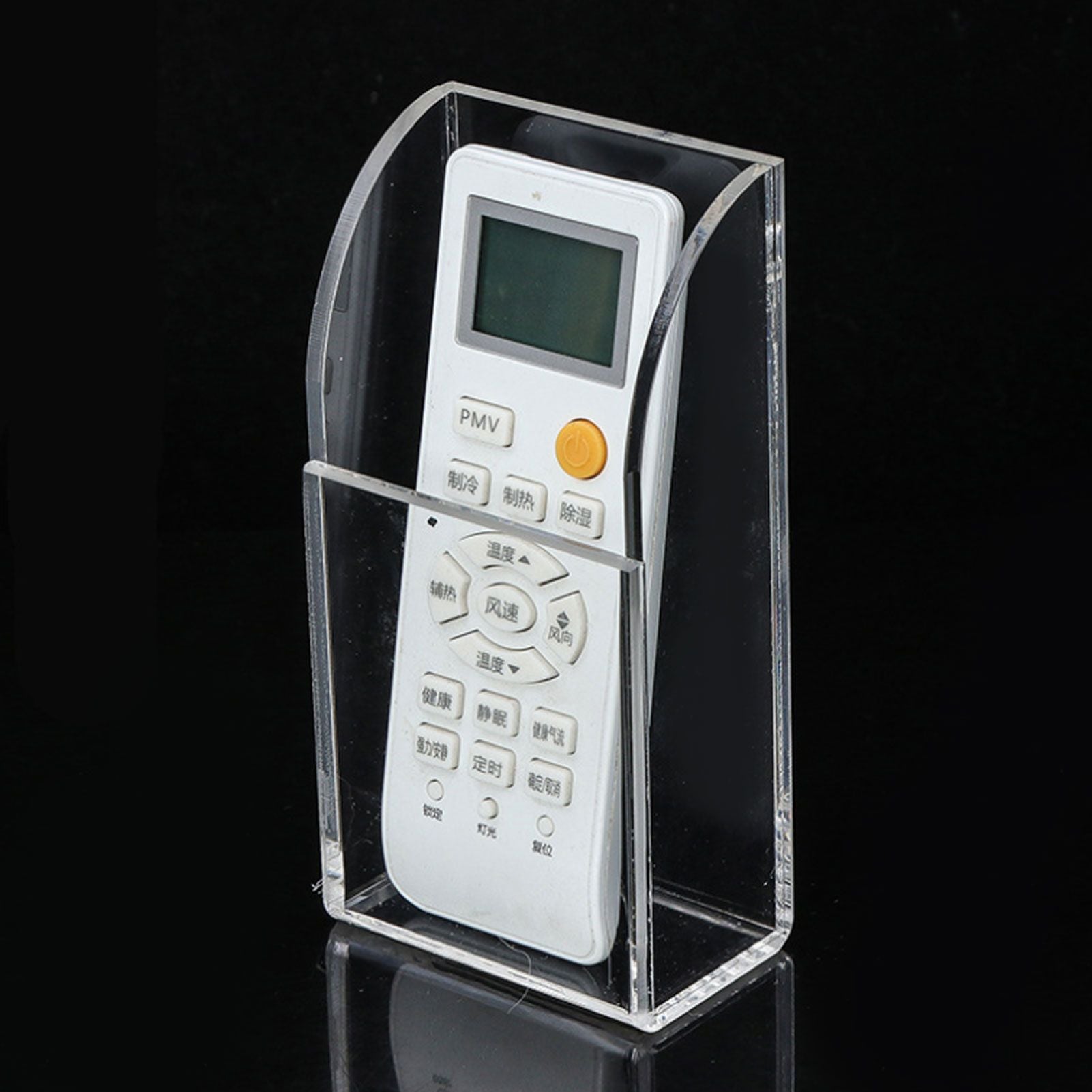 Acrylic Remote Control Holder Simple Wall Mount Media Organizer Transparent Cosmetics Stand1 Cell