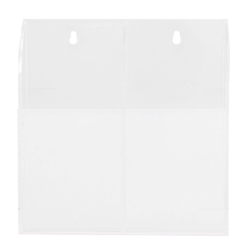 Acrylic Remote Control Holder Simple Wall Mount Media Organizer Transparent Cosmetics Stand2 Cell