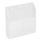 Acrylic Remote Control Holder Simple Wall Mount Media Organizer Transparent Cosmetics Stand2 Cell
