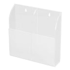 Acrylic Remote Control Holder Simple Wall Mount Media Organizer Transparent Cosmetics Stand2 Cell