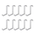 10Pcs Stainless Steel Cabinet Door Hook Waterproof Z Shaped Reversible Door Hanger for Kitchen Apartment