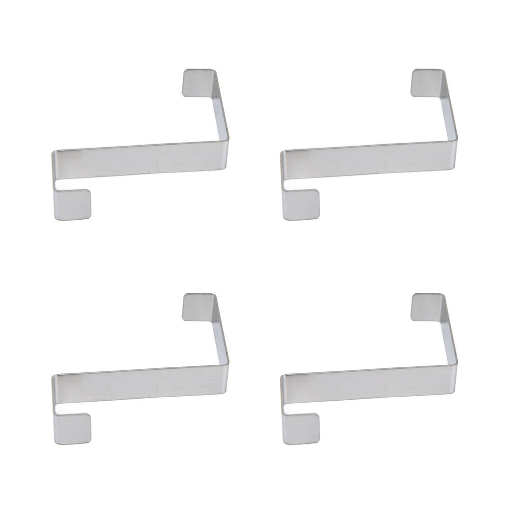 10Pcs Stainless Steel Cabinet Door Hook Waterproof Z Shaped Reversible Door Hanger for Kitchen Apartment