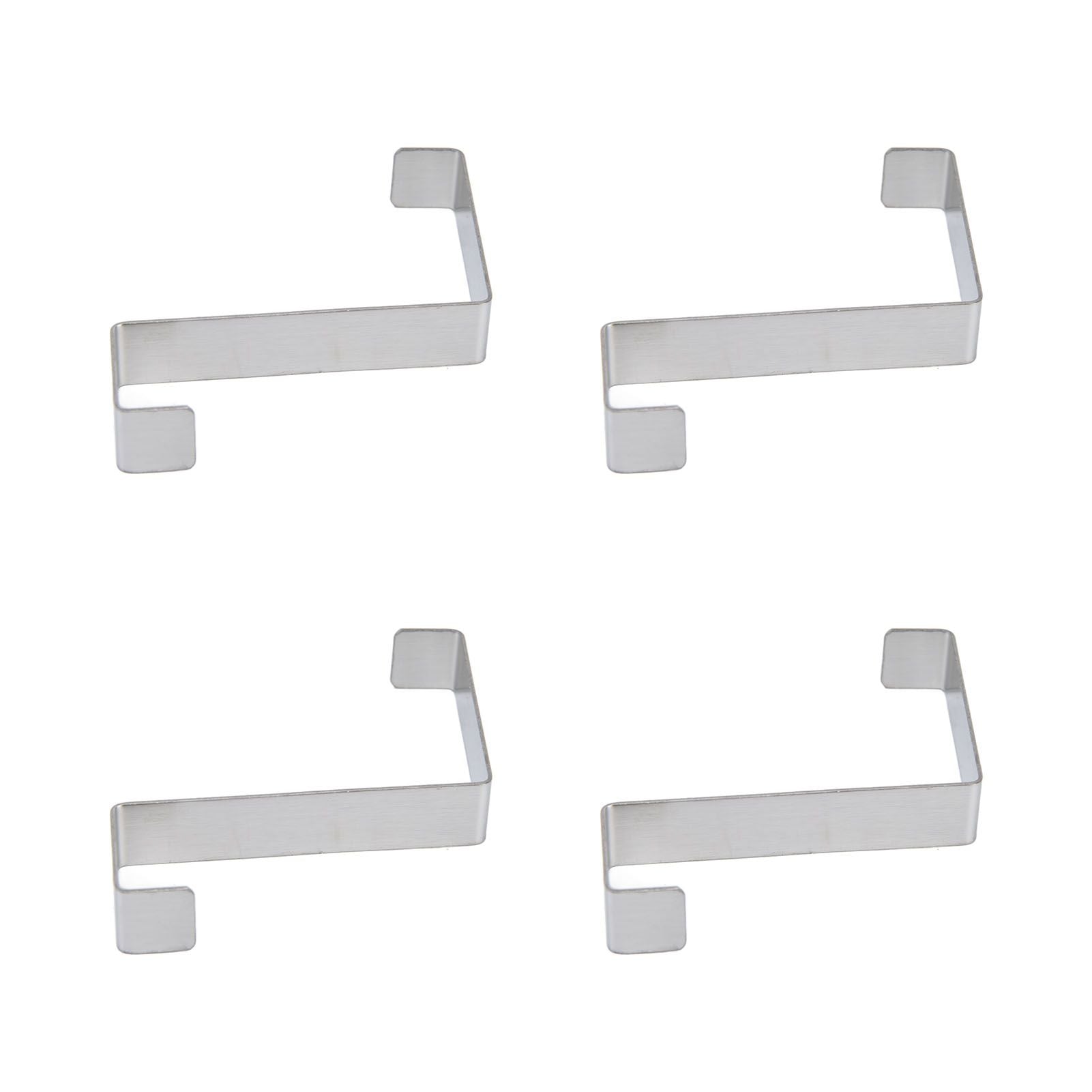 10Pcs Stainless Steel Cabinet Door Hook Waterproof Z Shaped Reversible Door Hanger for Kitchen Apartment