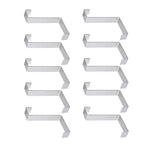 10Pcs Stainless Steel Cabinet Door Hook Waterproof Z Shaped Reversible Door Hanger for Kitchen Apartment
