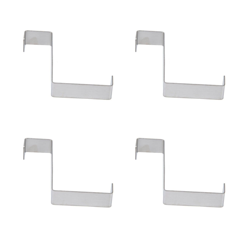 10Pcs Stainless Steel Cabinet Door Hook Waterproof Z Shaped Reversible Door Hanger for Kitchen Apartment
