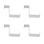 10Pcs Stainless Steel Cabinet Door Hook Waterproof Z Shaped Reversible Door Hanger for Kitchen Apartment