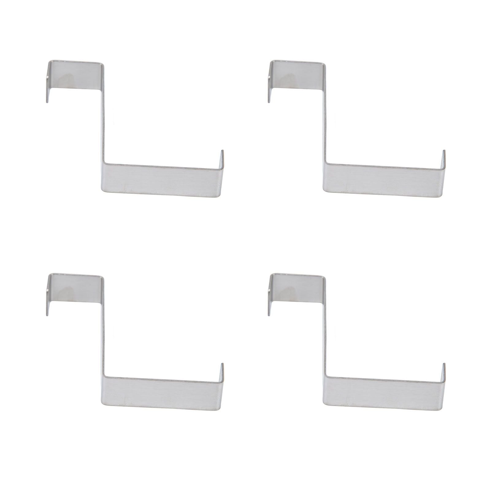 10Pcs Stainless Steel Cabinet Door Hook Waterproof Z Shaped Reversible Door Hanger for Kitchen Apartment