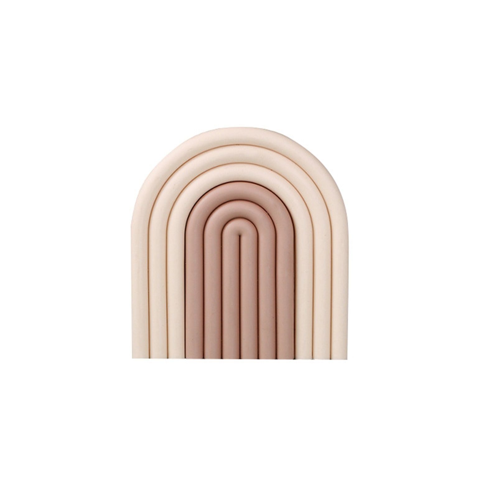 Placemat Prevent Slip Wearable Thickened Insulation Cup Pad for Bowl Plate Kitchen Restaurant Beige Coffee
