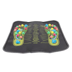 Foot Massage Mat Blood Circulation Relieve Pain Simulation Cobblestone Reflexology Walk Stone Mat 35x35cm / 13.8x13.8in