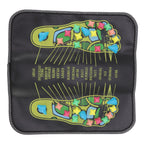 Foot Massage Mat Blood Circulation Relieve Pain Simulation Cobblestone Reflexology Walk Stone Mat 35x35cm / 13.8x13.8in