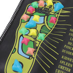 Foot Massage Mat Blood Circulation Relieve Pain Simulation Cobblestone Reflexology Walk Stone Mat 35x35cm / 13.8x13.8in