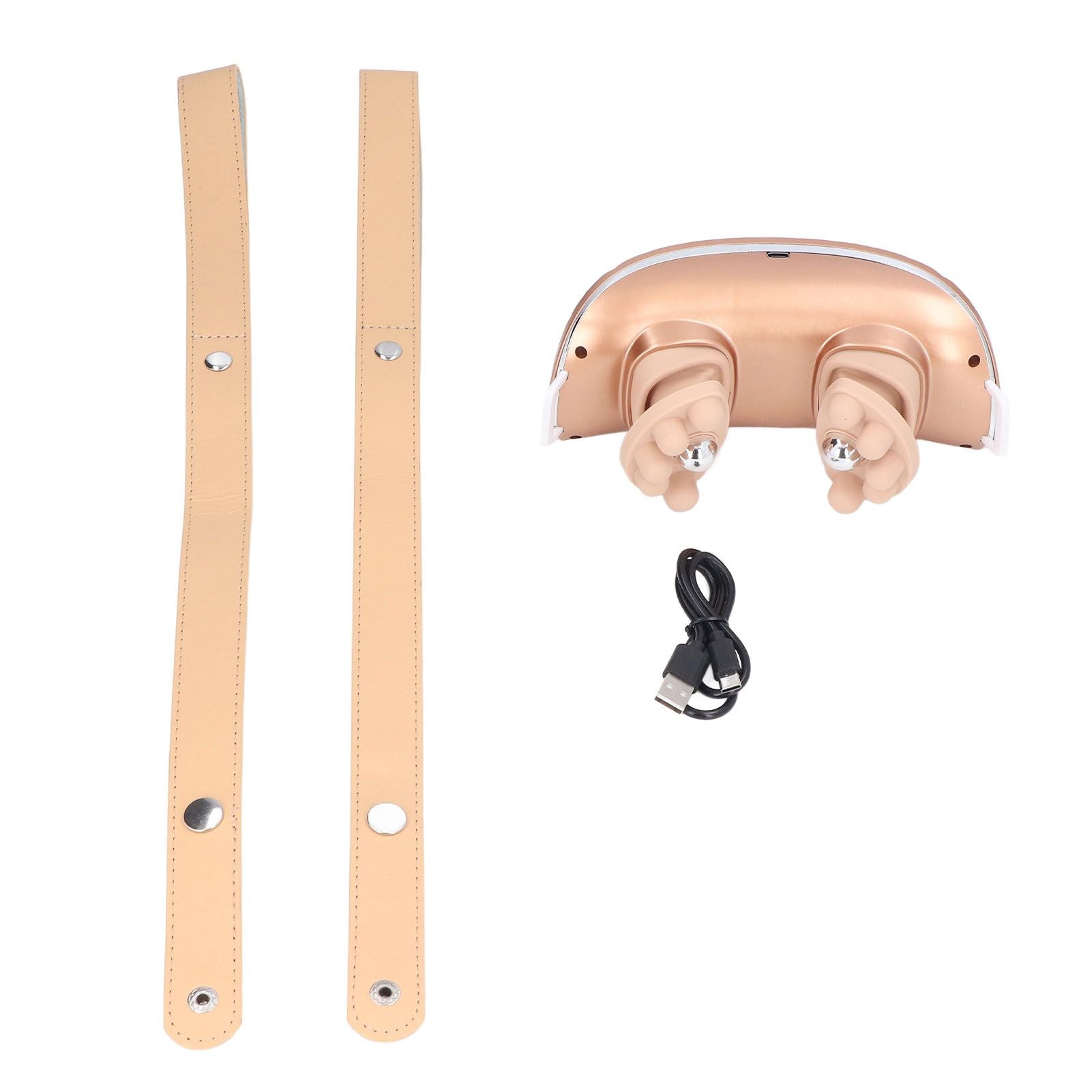Neck Massager Relieve Muscle Pain Portable Rechargeable Kneading Hot Compress Neck Massager for Home Use Gold