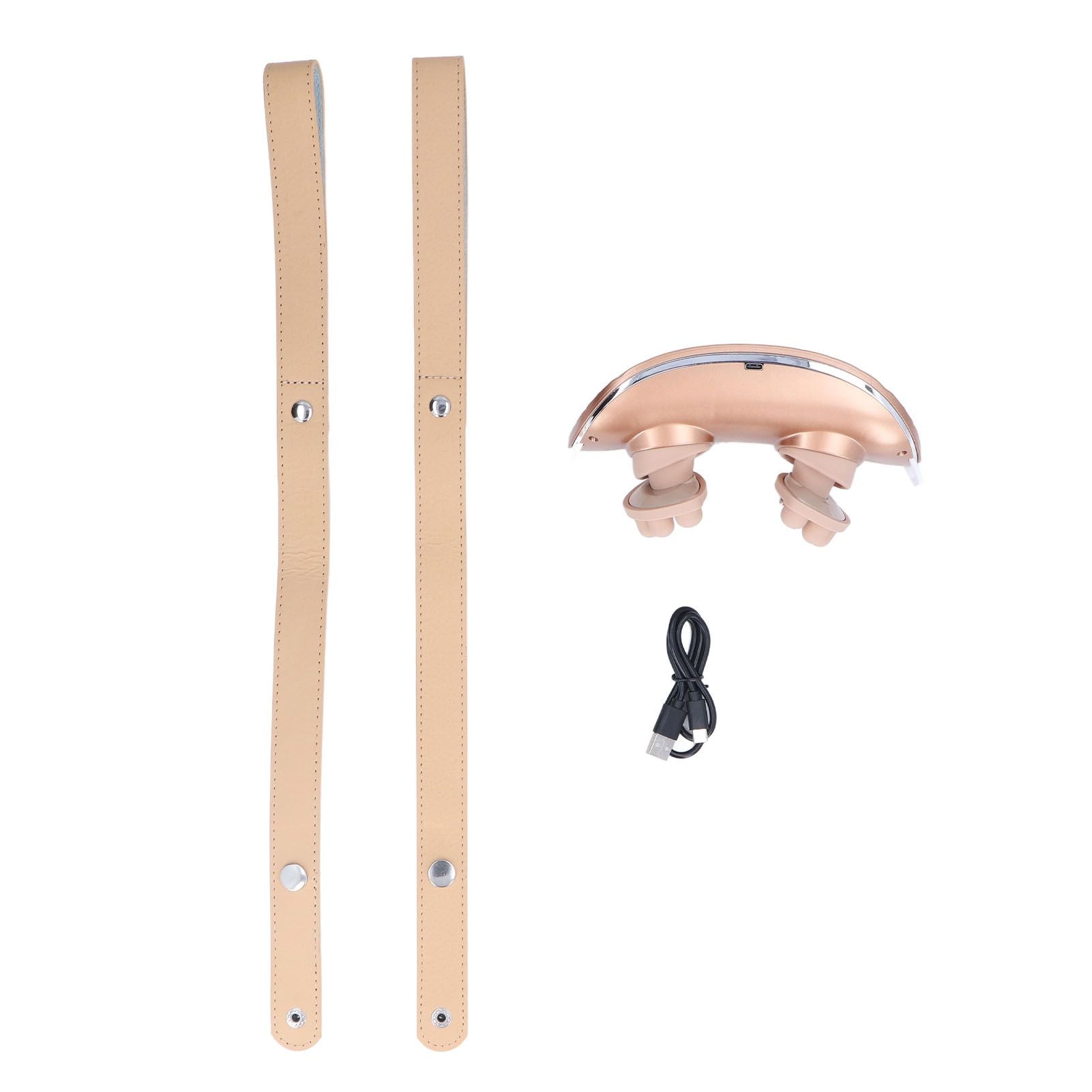 Neck Massager Relieve Muscle Pain Portable Rechargeable Kneading Hot Compress Neck Massager for Home Use Gold