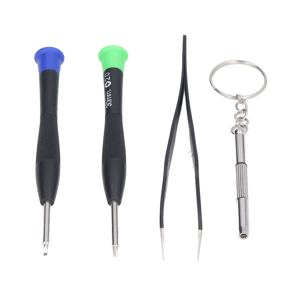 Eyeglass Repair Kit Tiny Stainless Steel Sunglass Screws Repair Kit with Screwdriver Tweezer for Watches Glasses