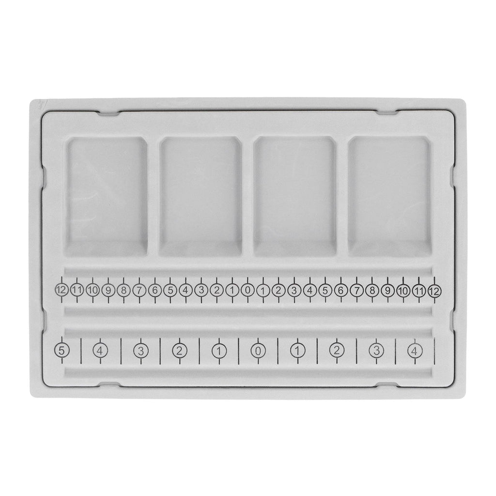Beaded Measuring Board 4 Straight Channels 4 Recessed Compartments Bead Design Board for Creating Bracelets Necklaces