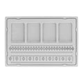 Beaded Measuring Board 4 Straight Channels 4 Recessed Compartments Bead Design Board for Creating Bracelets Necklaces