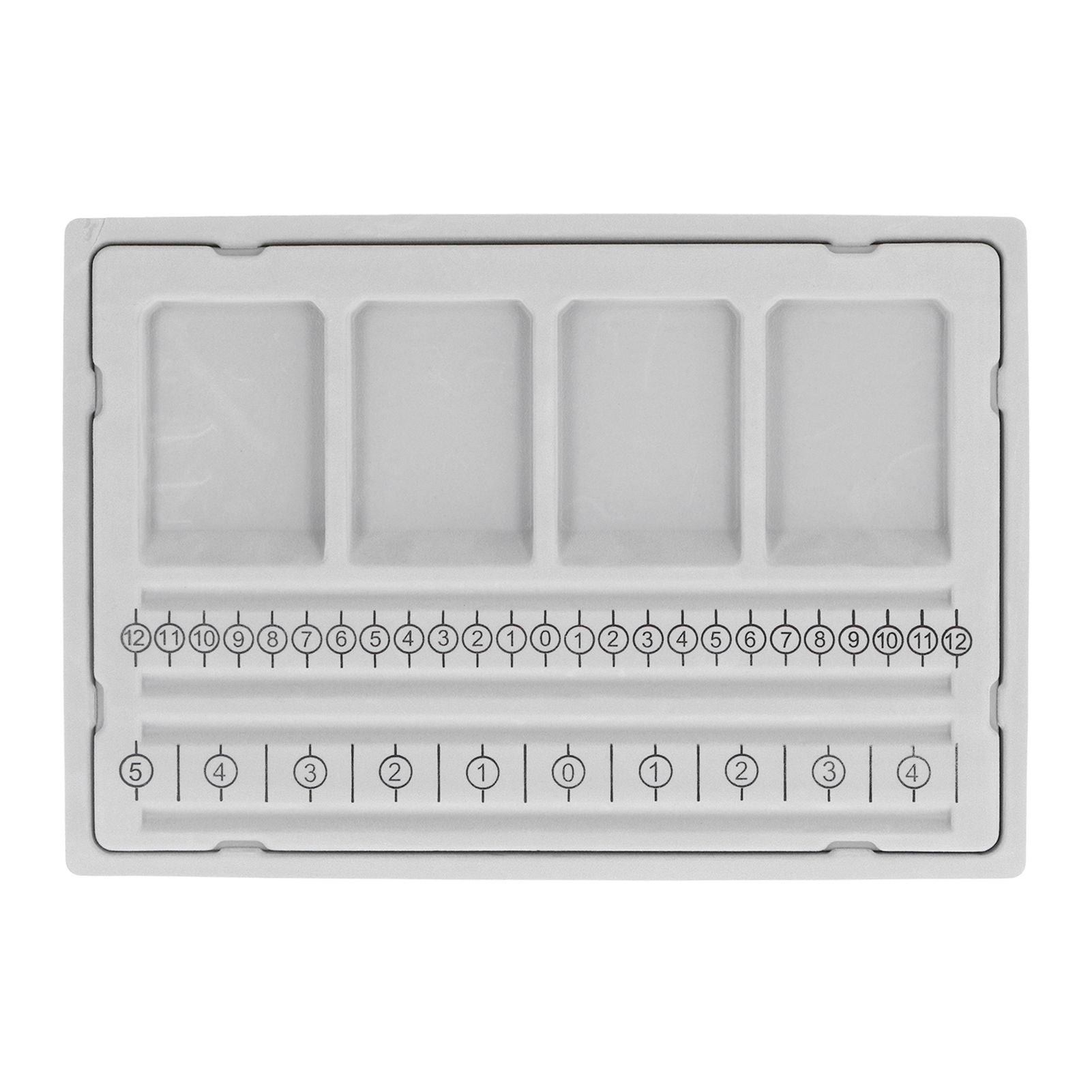 Beaded Measuring Board 4 Straight Channels 4 Recessed Compartments Bead Design Board for Creating Bracelets Necklaces