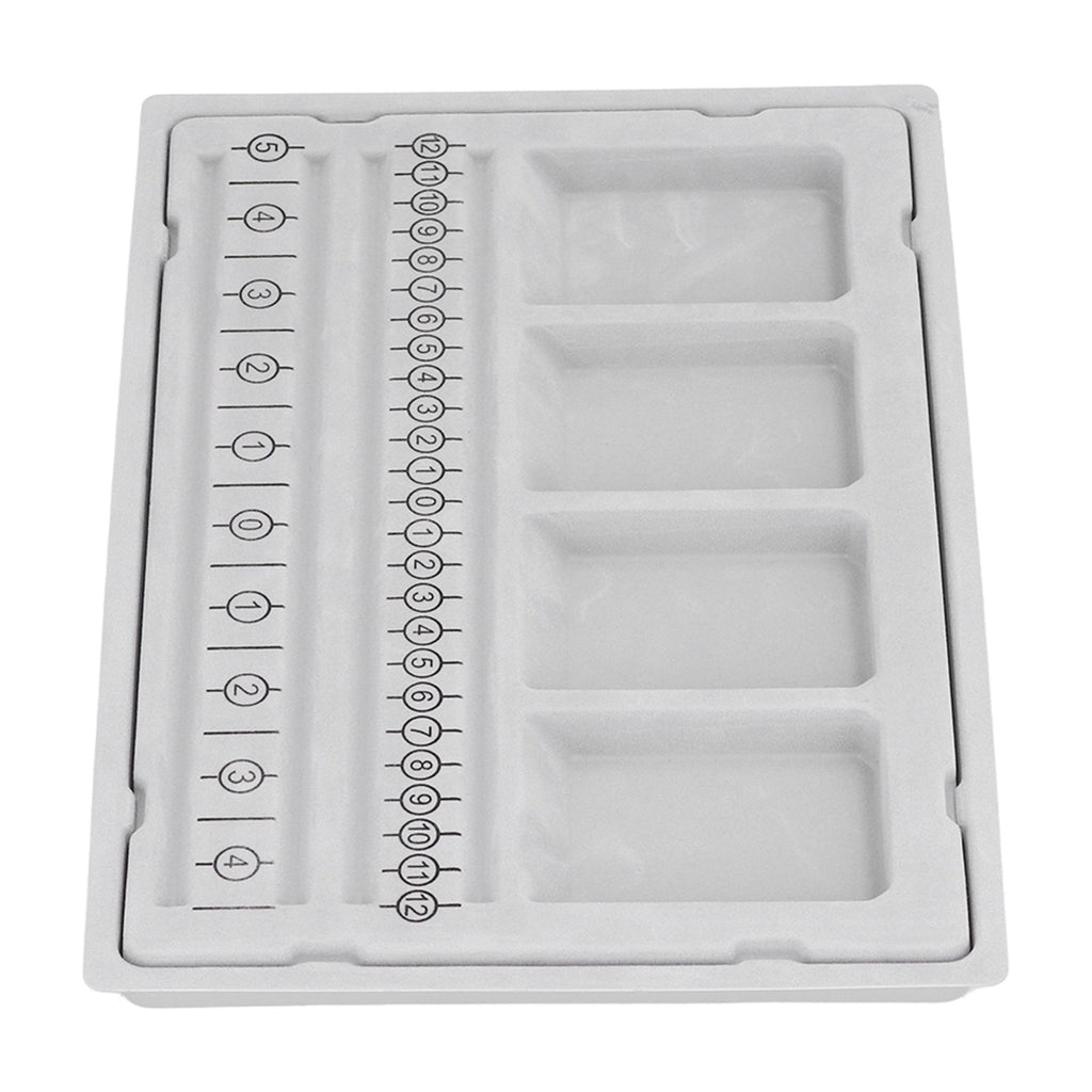 Beaded Measuring Board 4 Straight Channels 4 Recessed Compartments Bead Design Board for Creating Bracelets Necklaces