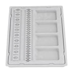 Beaded Measuring Board 4 Straight Channels 4 Recessed Compartments Bead Design Board for Creating Bracelets Necklaces