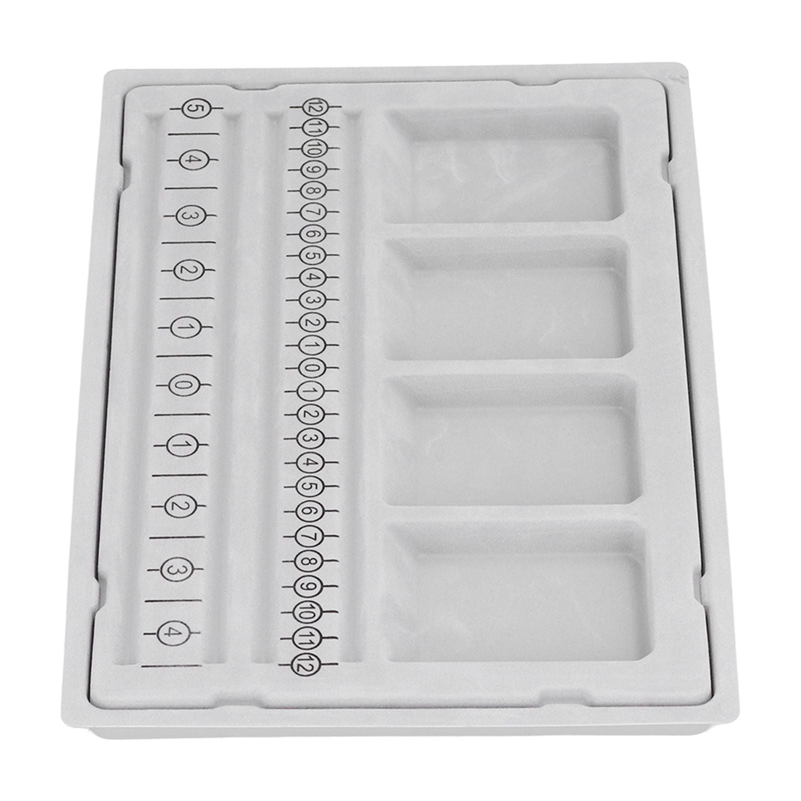 Beaded Measuring Board 4 Straight Channels 4 Recessed Compartments Bead Design Board for Creating Bracelets Necklaces