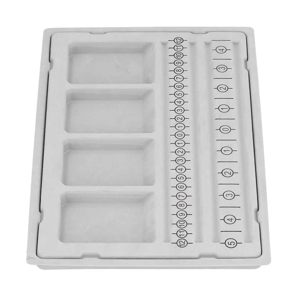 Beaded Measuring Board 4 Straight Channels 4 Recessed Compartments Bead Design Board for Creating Bracelets Necklaces