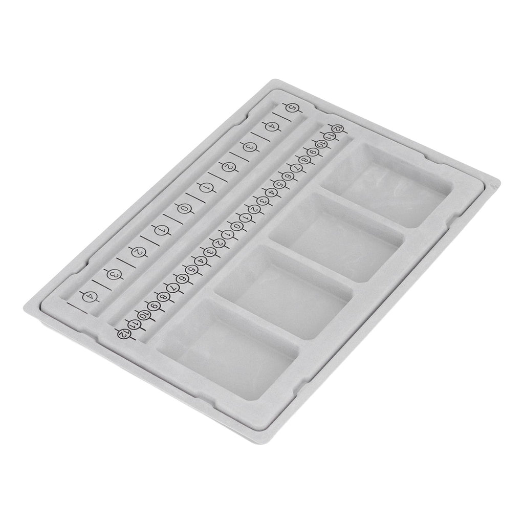 Beaded Measuring Board 4 Straight Channels 4 Recessed Compartments Bead Design Board for Creating Bracelets Necklaces