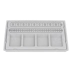 Beaded Measuring Board 4 Straight Channels 4 Recessed Compartments Bead Design Board for Creating Bracelets Necklaces
