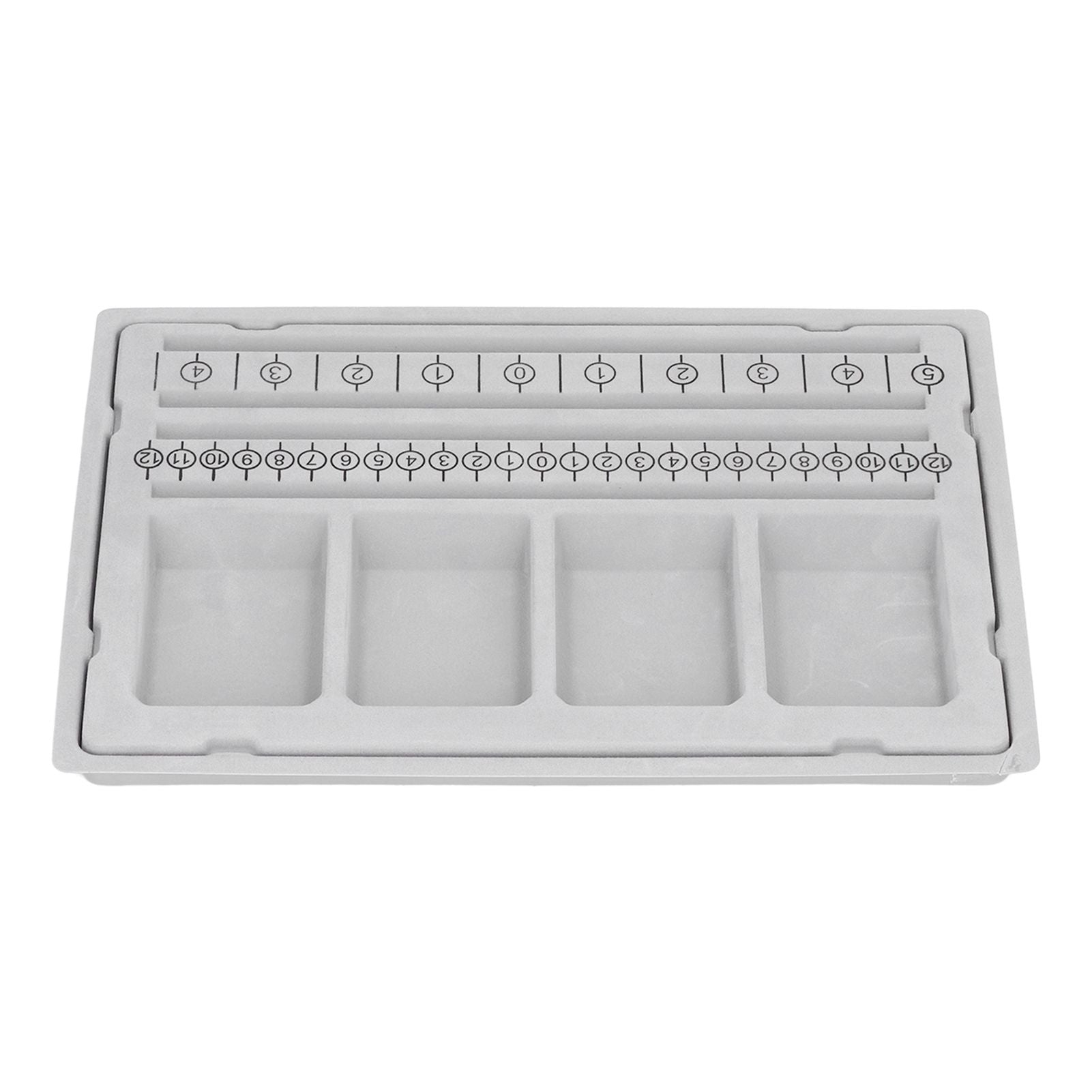 Beaded Measuring Board 4 Straight Channels 4 Recessed Compartments Bead Design Board for Creating Bracelets Necklaces