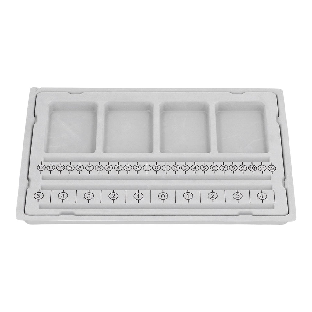 Beaded Measuring Board 4 Straight Channels 4 Recessed Compartments Bead Design Board for Creating Bracelets Necklaces