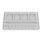Beaded Measuring Board 4 Straight Channels 4 Recessed Compartments Bead Design Board for Creating Bracelets Necklaces