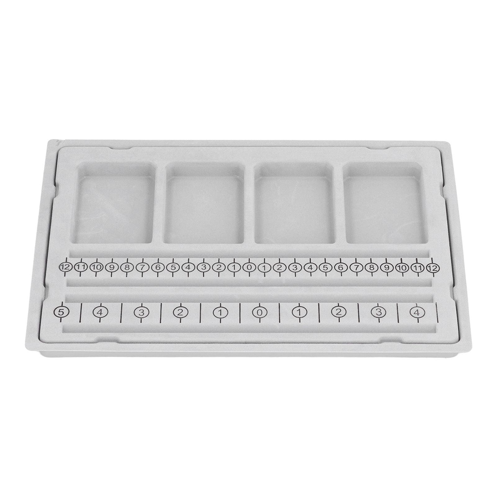 Beaded Measuring Board 4 Straight Channels 4 Recessed Compartments Bead Design Board for Creating Bracelets Necklaces