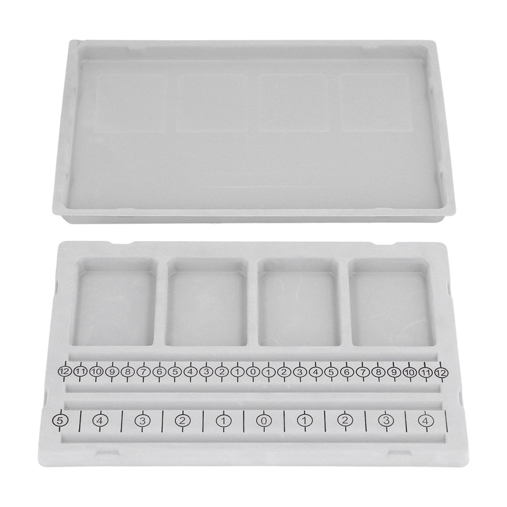 Beaded Measuring Board 4 Straight Channels 4 Recessed Compartments Bead Design Board for Creating Bracelets Necklaces