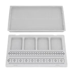 Beaded Measuring Board 4 Straight Channels 4 Recessed Compartments Bead Design Board for Creating Bracelets Necklaces