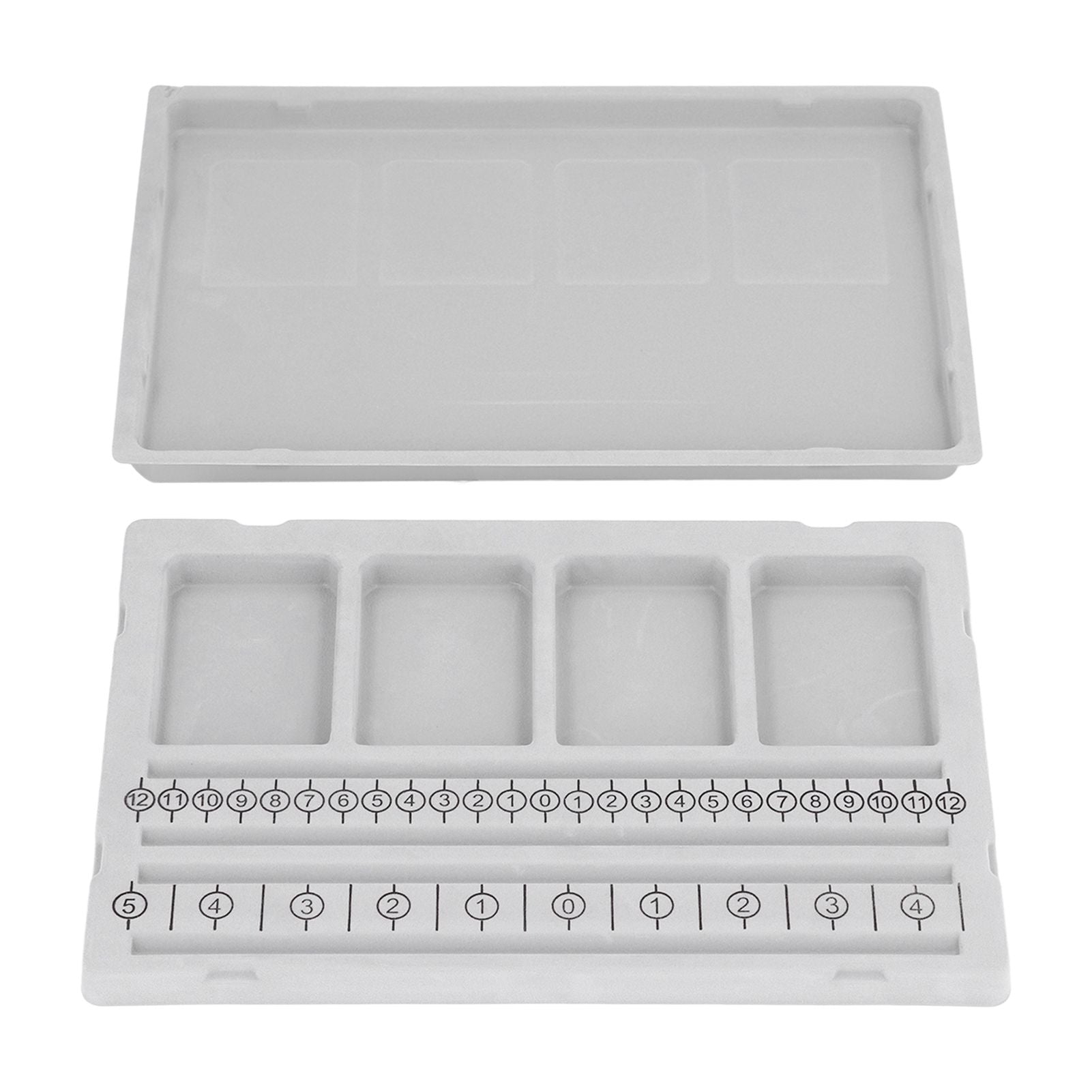 Beaded Measuring Board 4 Straight Channels 4 Recessed Compartments Bead Design Board for Creating Bracelets Necklaces