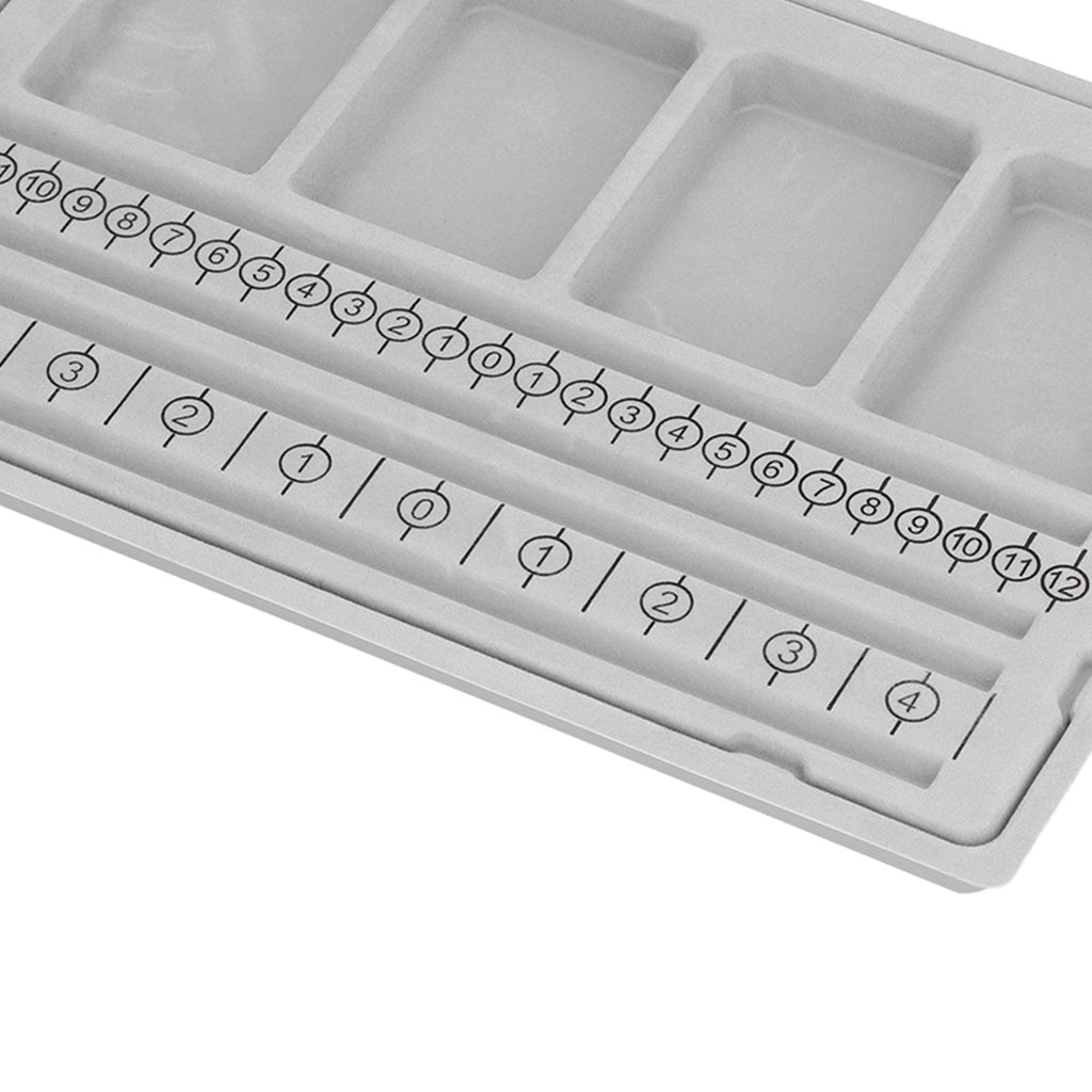 Beaded Measuring Board 4 Straight Channels 4 Recessed Compartments Bead Design Board for Creating Bracelets Necklaces