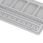 Beaded Measuring Board 4 Straight Channels 4 Recessed Compartments Bead Design Board for Creating Bracelets Necklaces